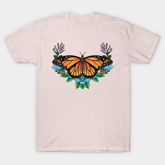 Monarch Butterfly T-Shirt by rvkhart